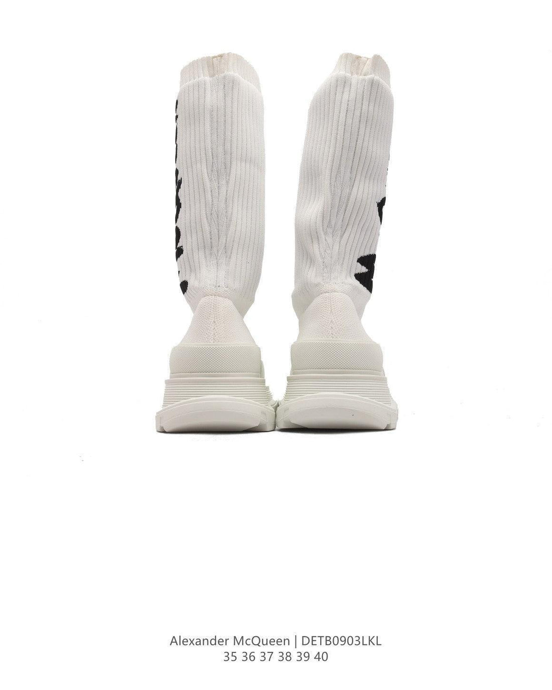 Alexander McQueen Graffiti Knit Tread Slick Boot - Banlieue91