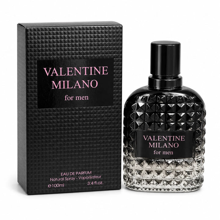 Valentine Milano For Men Eau De Parfum 3.4 fl oz 100 ml Spray EDP Cologne NEW