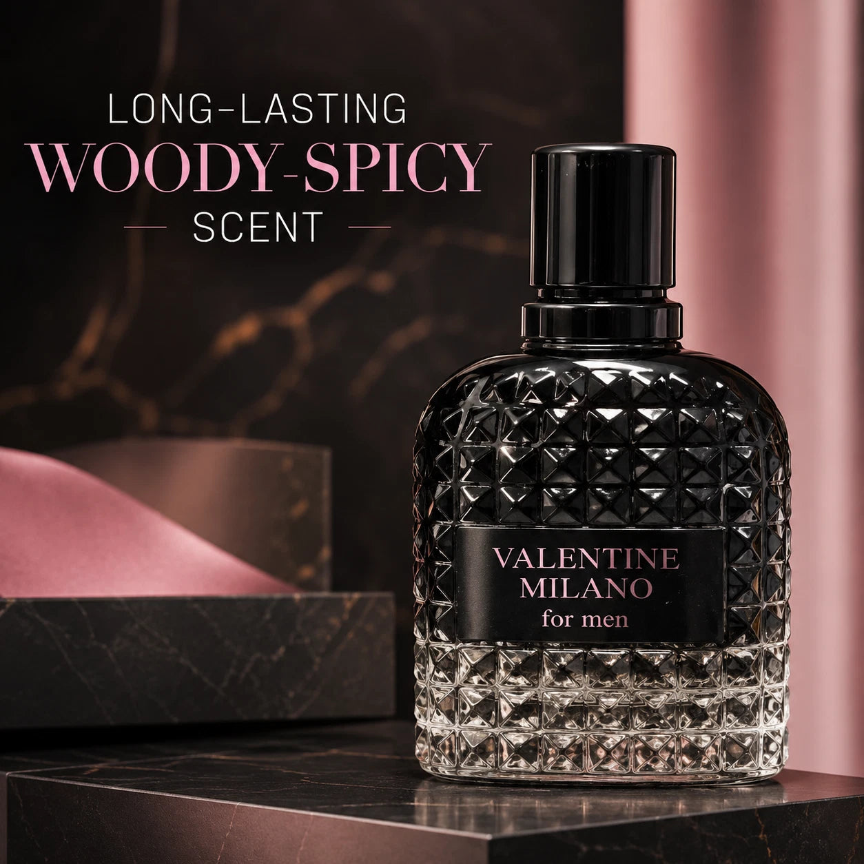 Valentine Milano For Men Eau De Parfum 3.4 fl oz 100 ml Spray EDP Cologne NEW