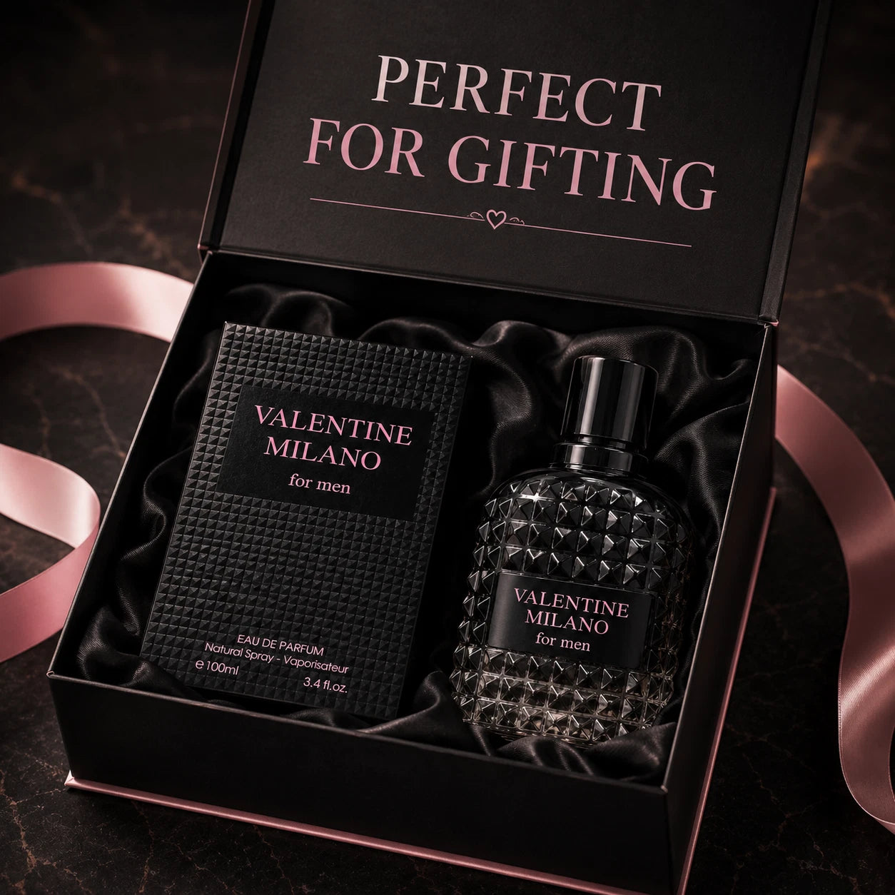 Valentine Milano For Men Eau De Parfum 3.4 fl oz 100 ml Spray EDP Cologne NEW