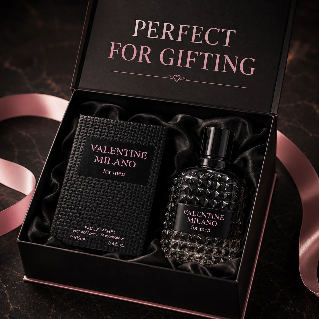 Valentine Milano For Men Eau De Parfum 3.4 fl oz 100 ml Spray EDP Cologne NEW